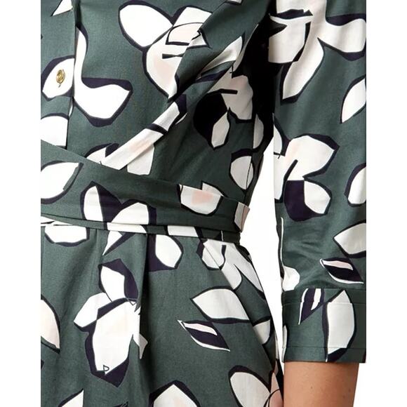 Hobbs London  Cut From Effortless Cotton Val Printed Dress  Size 2 - Picture 3 of 15